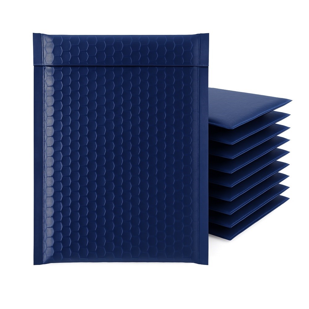 Koperta Bąbelkowa Metaliczna 230x324 mm Granatowa – Opakowanie 100 szt