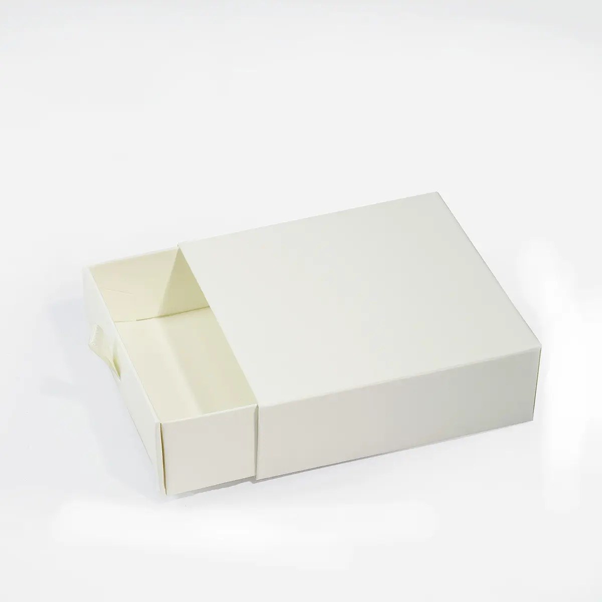 Pudełko Ozdobne 100x100x30mm Kość Słoniowa Pudełko Szufladkowe XS