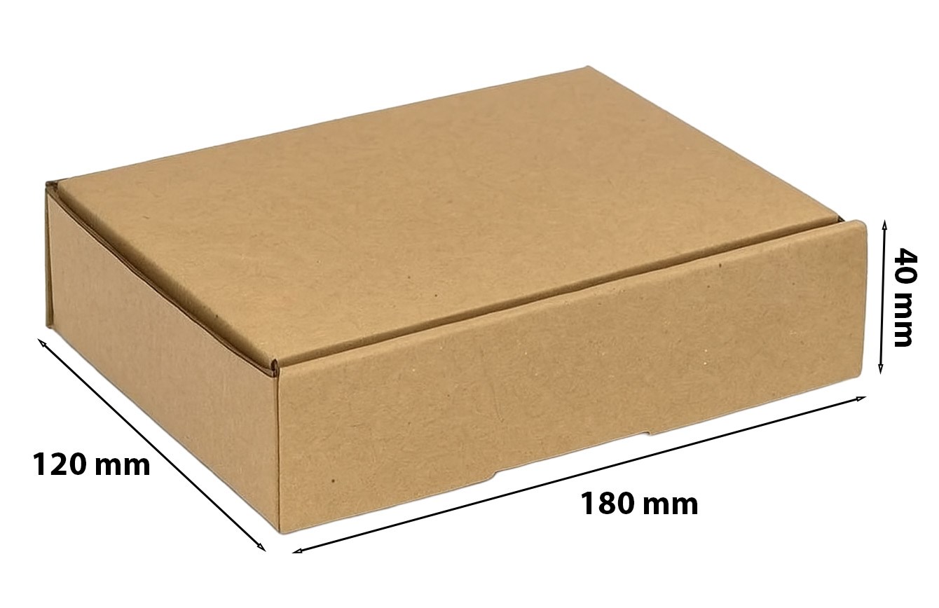 Karton Wykrojnikowy 180x120x40mm typu Fefco 426 Paczkomat Gabaryt XS