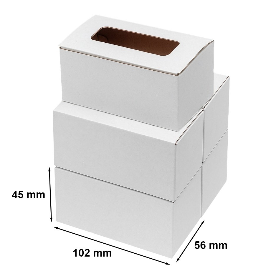 Karton wykrojnikowy na wizytówki 102x56x45 mm biały F215 100 szt.