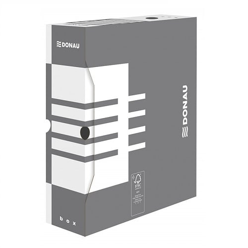 Pudło kartonowe archiwizacyjne A4 na dokumenty 100x340x297 mm szare
