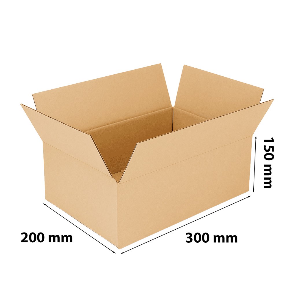 Karton klapowy InPost Gabaryt B 300x200x150 mm brązowy do paczkomatu