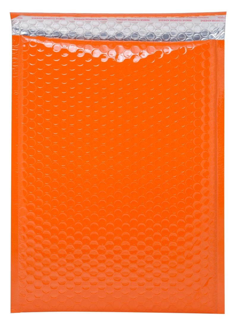 Koperta bąbelkowa ochronna metaliczna G17 230x324 mm pomarańczowa