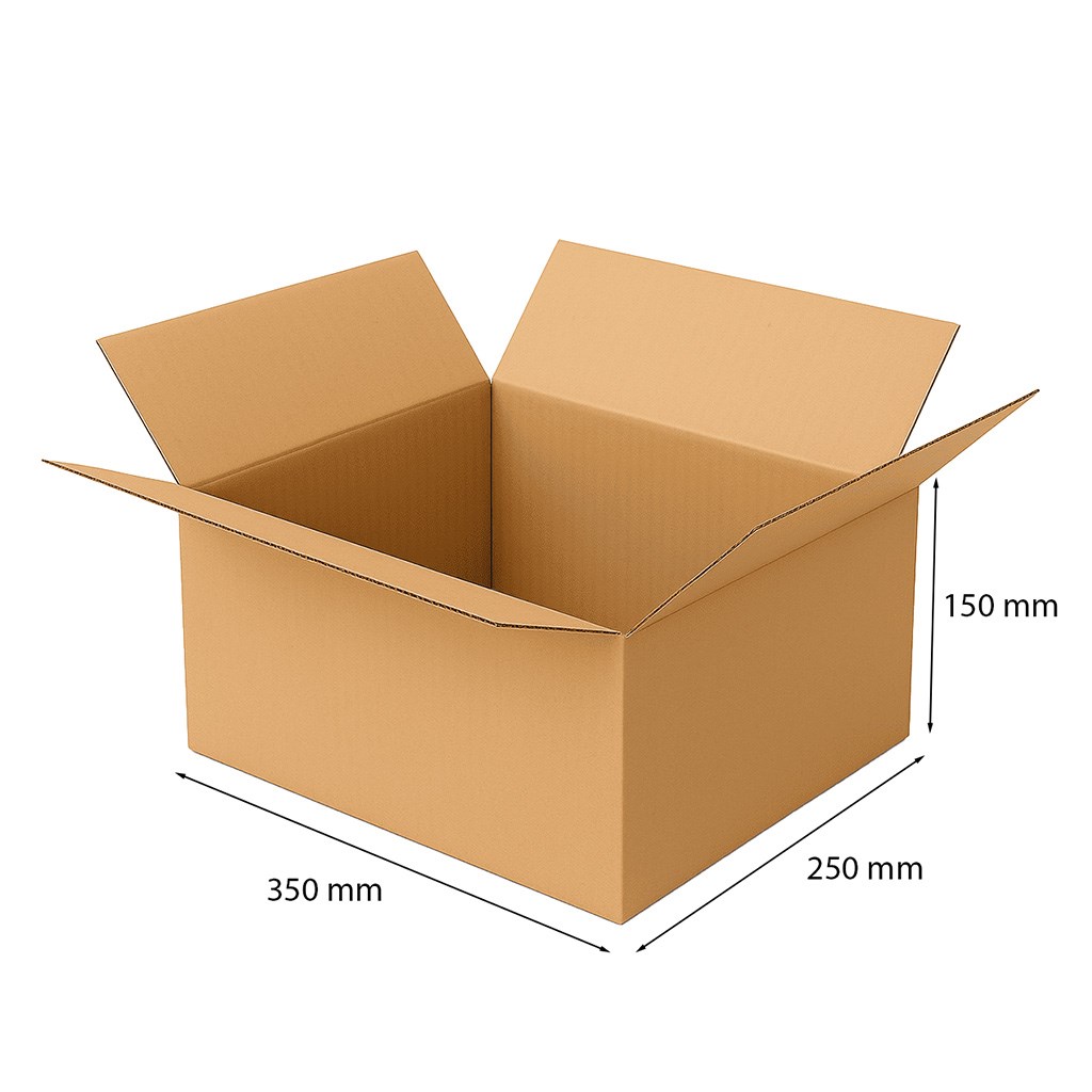 Karton klapowy 350x250x150 mm A4 Paczkomat gabaryt B brązowy