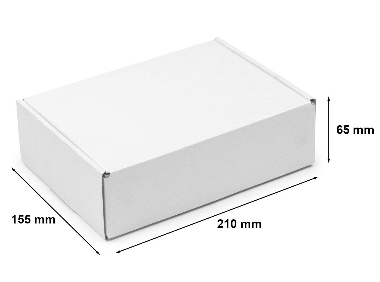 Karton wykrojnikowy pudełko fasonowe 210x155x65mm Fala E Fefco427