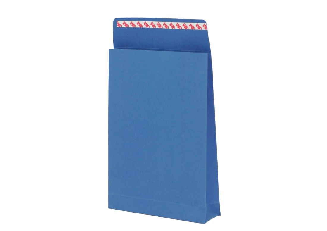 Koperta kartonowa ozdobna B6 130x170x40 mm granatowa 220 g/m2 10 szt.