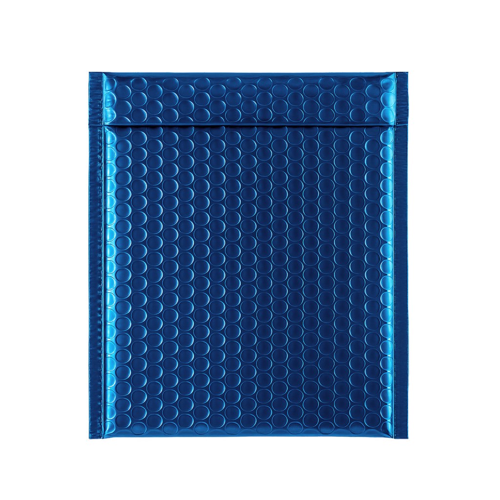 Koperta bąbelkowa metaliczna CD kwadratowa 165x165 mm niebieska 1 szt.