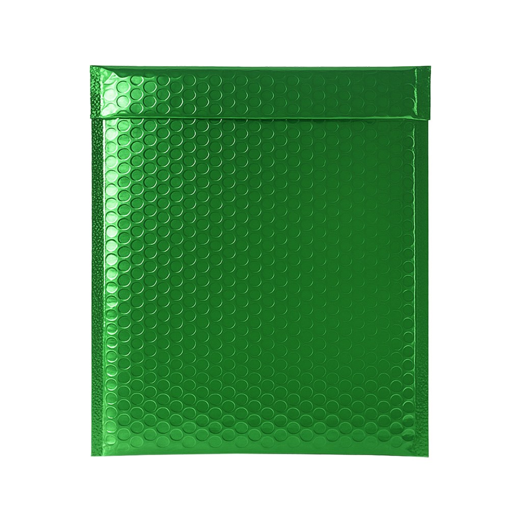 Koperta bąbelkowa ochronna metaliczna CD 165x165mm zielona 1 szt