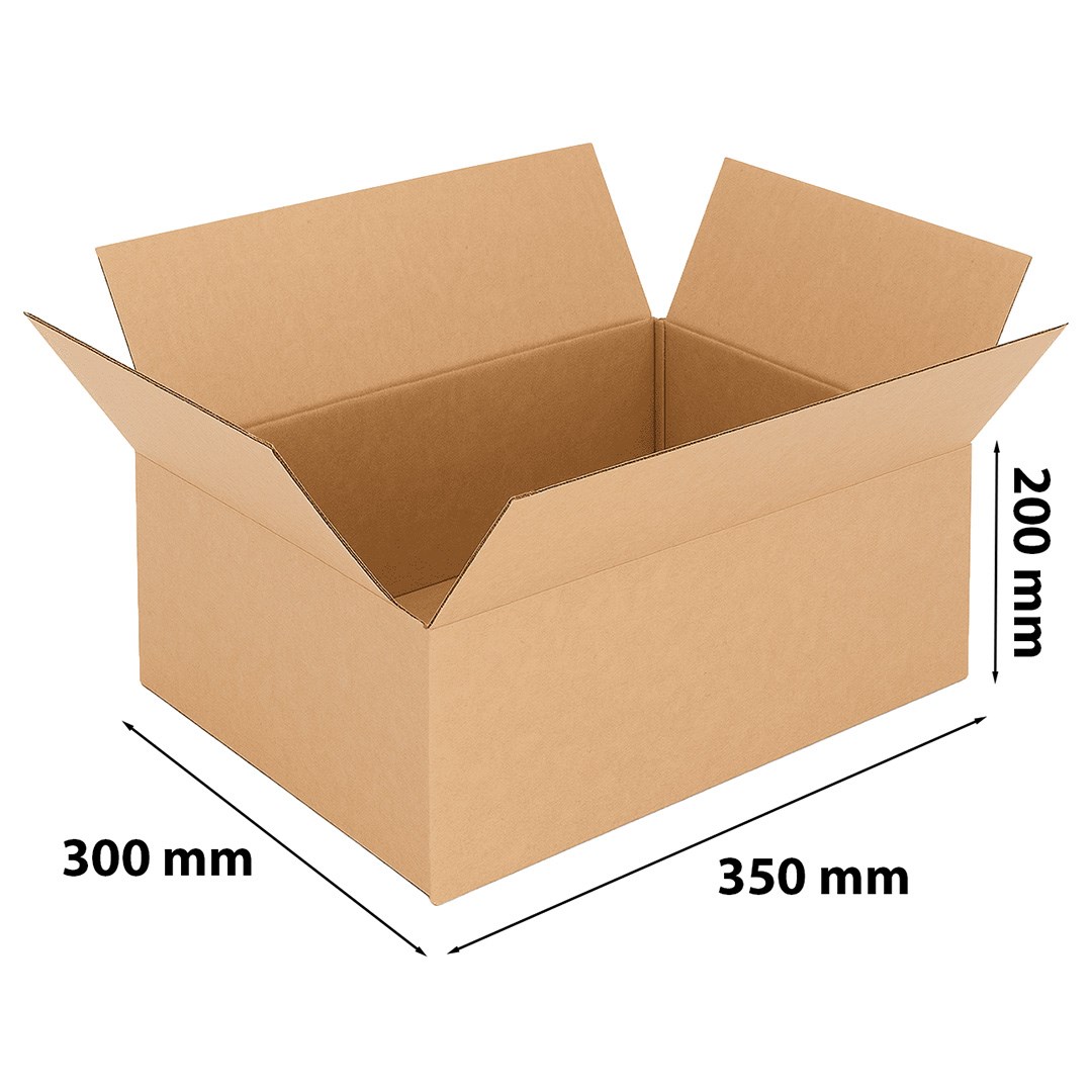 Karton klapowy pocztowy 350x300x200mm pudełko wysyłkowe Biznesowa M
