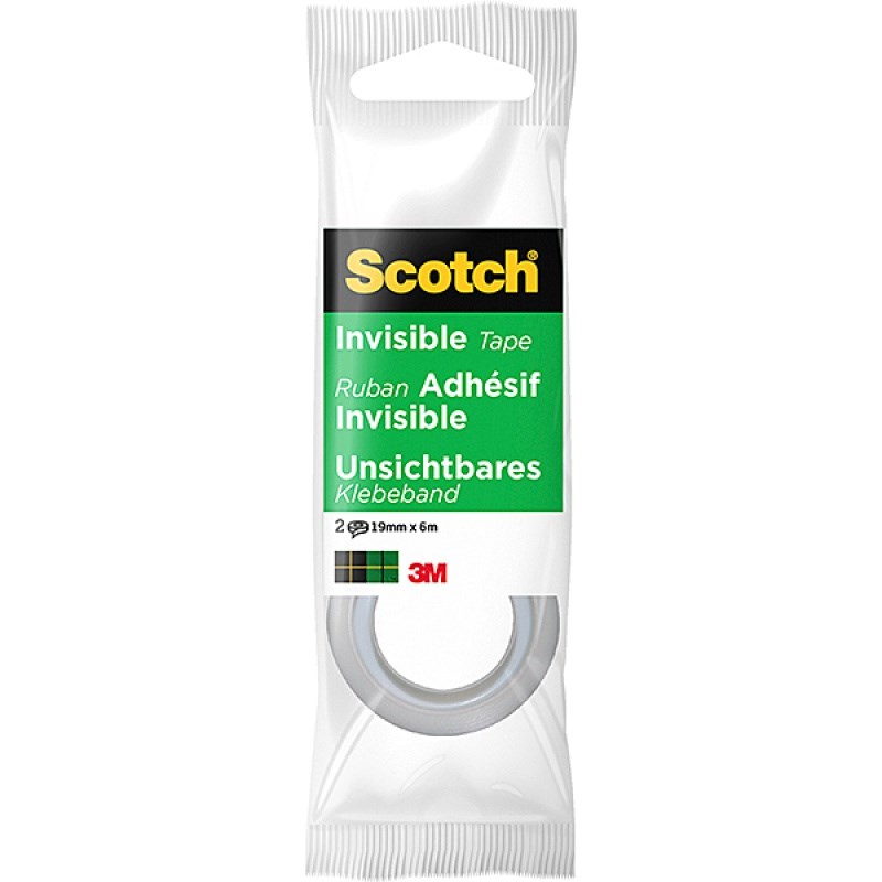 Taśma biurowa klejąca Scotch Magic matowa niewidoczna 19mm x 6m 2 szt.