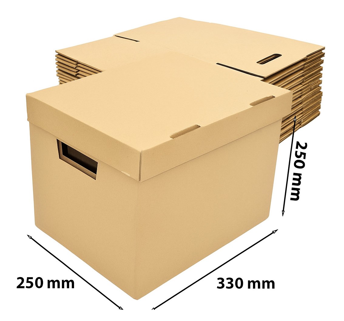 Kartony wykrojnikowe, pudełka fasonowe 330x250x250 mm, 10 szt.
