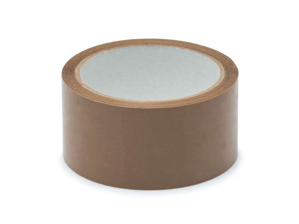Taśma pakowa akrylowa brązowa 50 mm x 66 m cichoodwijalna do paczek