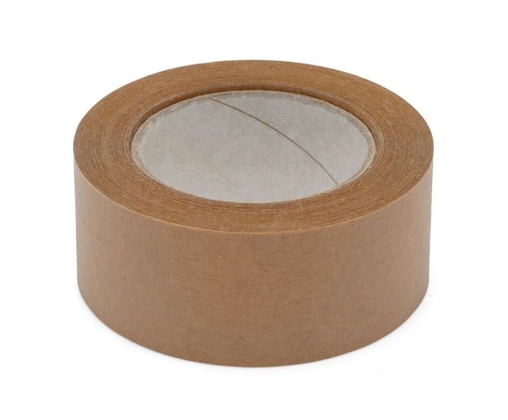 Papierowa taśma samoprzylepna solvent brązowa 48 mm x 50 m, 18 szt.
