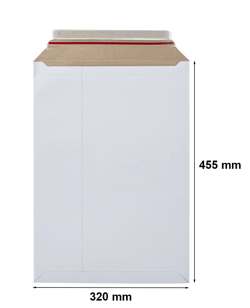 Koperta kartonowa A3 do wysyłki 320x455mm biała sztywna ochronna