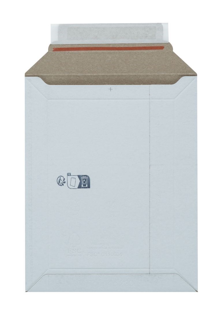 Białe koperty kartonowe B4 250x353 mm samoprzylepne 10 szt.