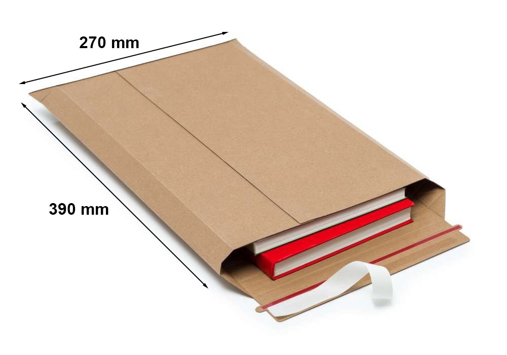 Koperta kartonowa 270x390mm brązowa – gruba koperta wysyłkowa A4+