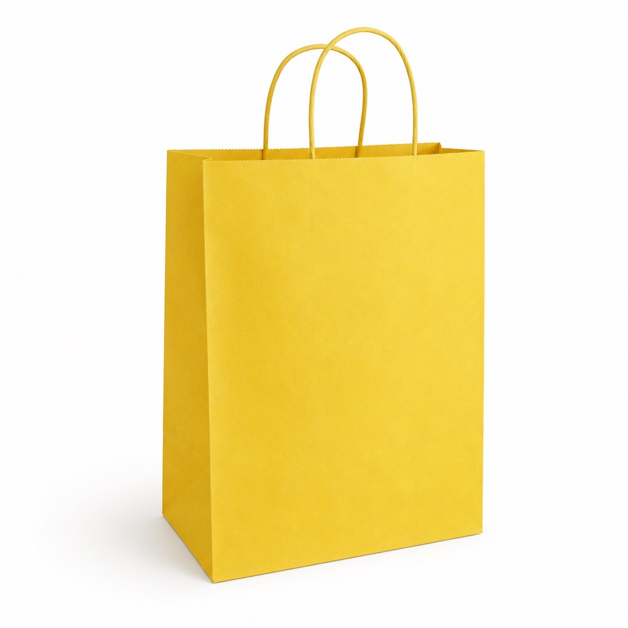 Torba Papierowa Ozdobna 230x120x300mm Żółta Prezentowa Na Upominki