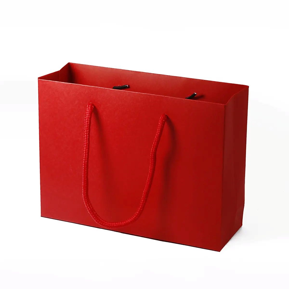 Torba Papierowa Czerwona Ozdobna 200x60x150 Prezentowa