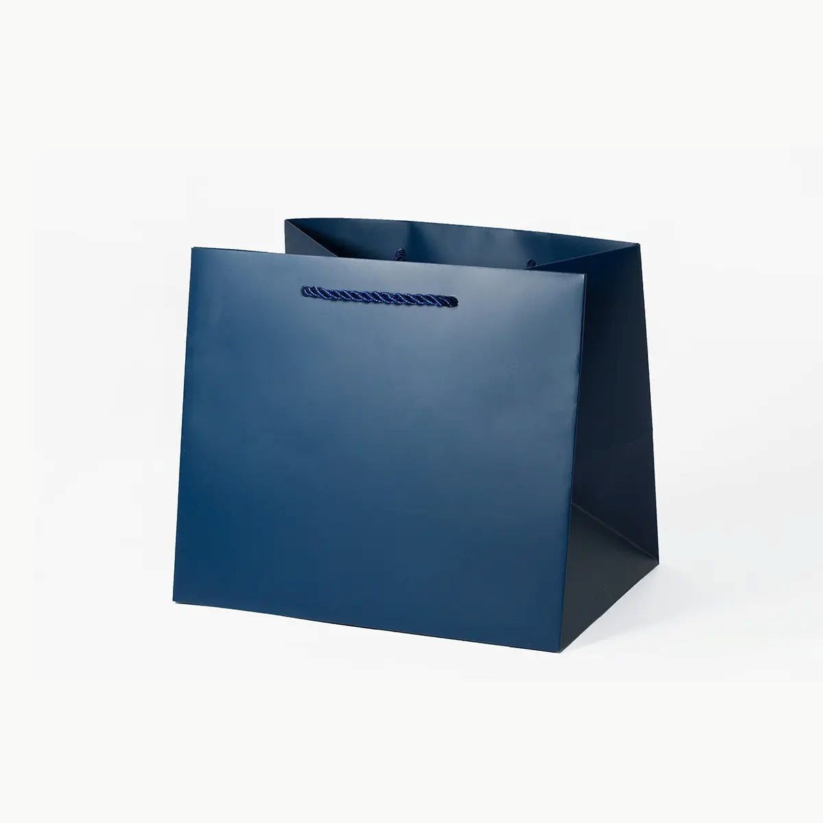 Torba Papierowa Granatowa Ozdobna 230x170x195 Prezentowa