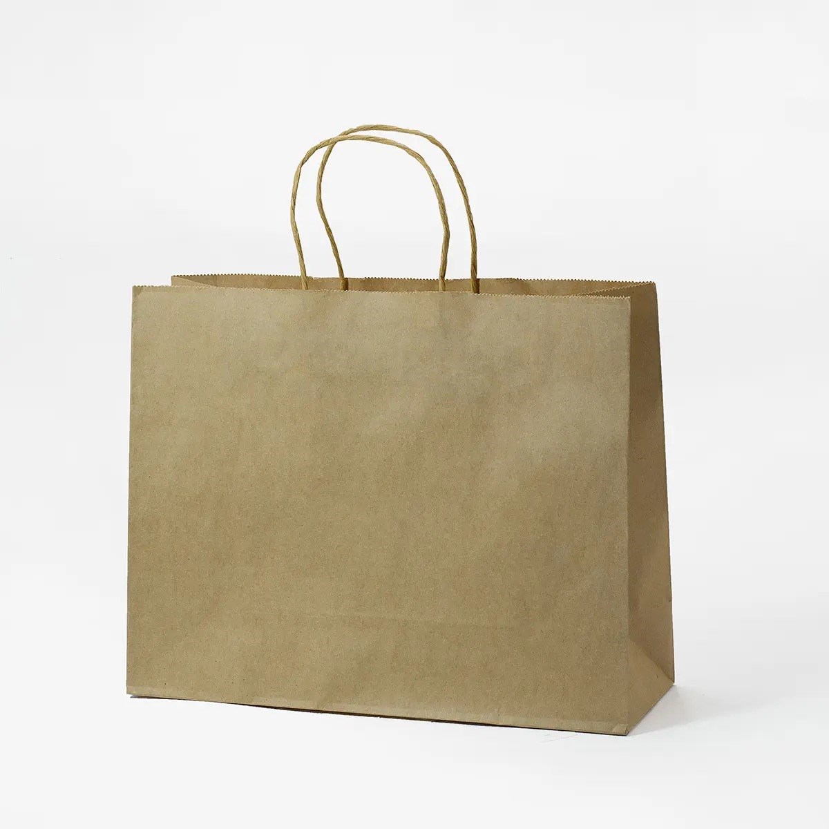 Torba Papierowa Duża 320x110x250mm Brązowa Gładka Z Uchwytem 100 Sztuk