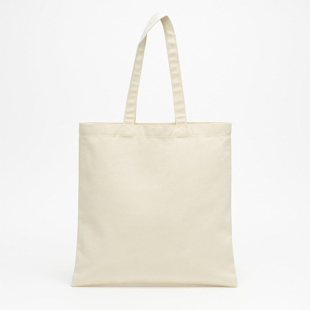 Torba bawełniana ecru A4 pod nadruk 38x42 cm uchwyt 70 cm 140 g/m2