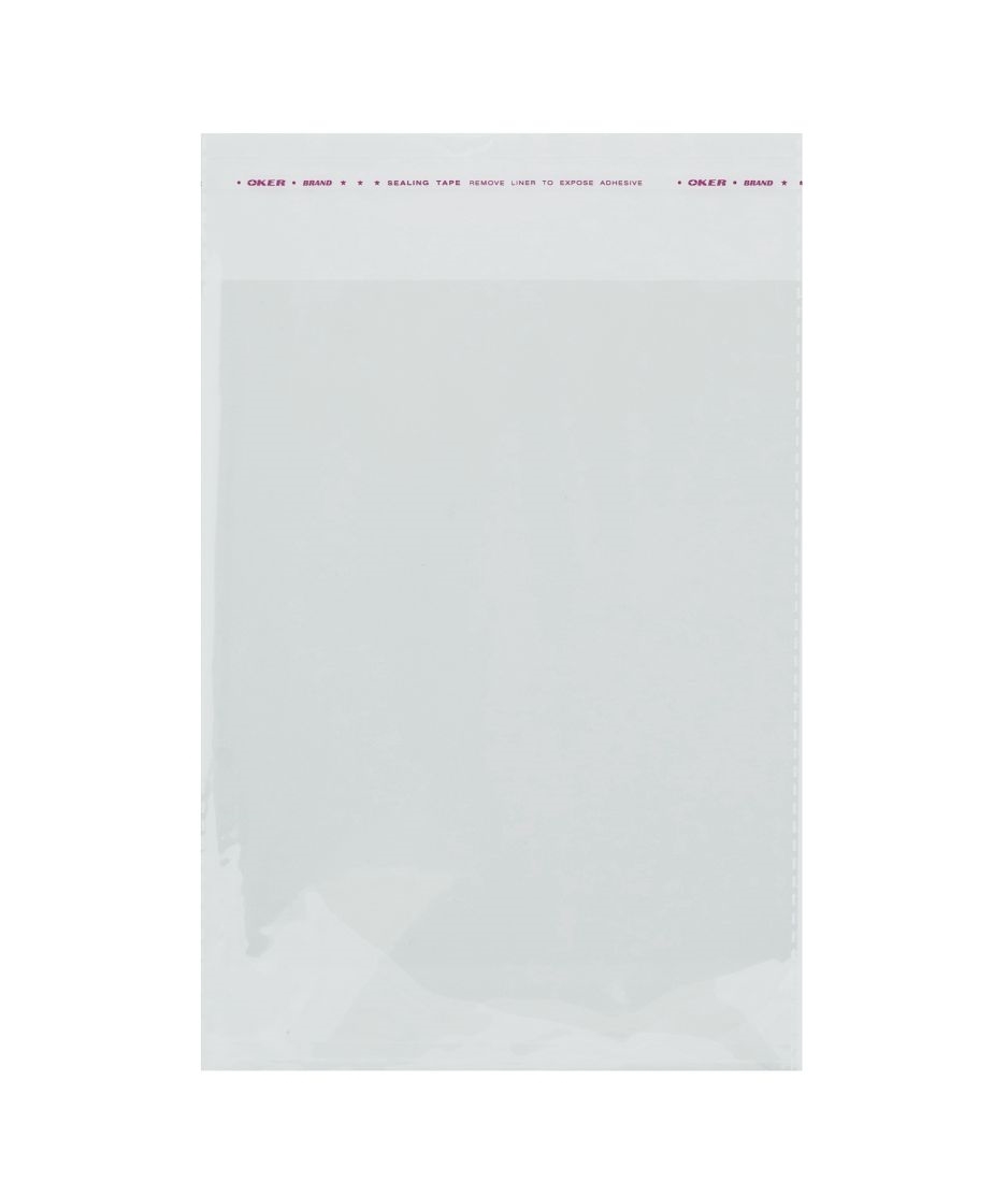 Woreczki z folii polipropylenowej z klejem 10x12+4 cm 40um 100 szt.