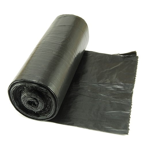 Mocne worki na śmieci LDPE 120 l A10 czarne 80 um 70 x 110 cm 10 szt