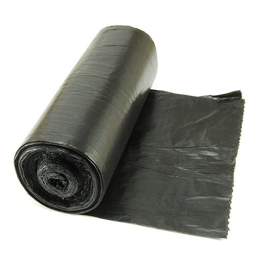 Worki na śmieci LDPE 120l czarne wytrzymałe 70x110 cm 25 szt. w roli