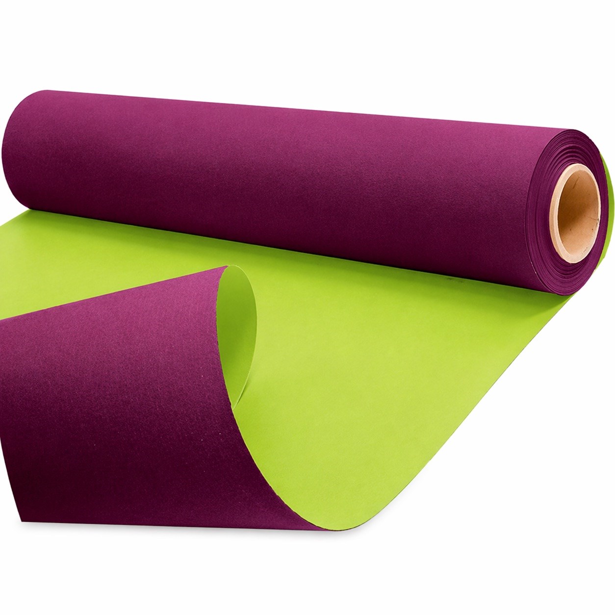Papier KRAFT DUO Burgundowy - Zielony 79cm x 40m Ozdobny Papier Pakowy
