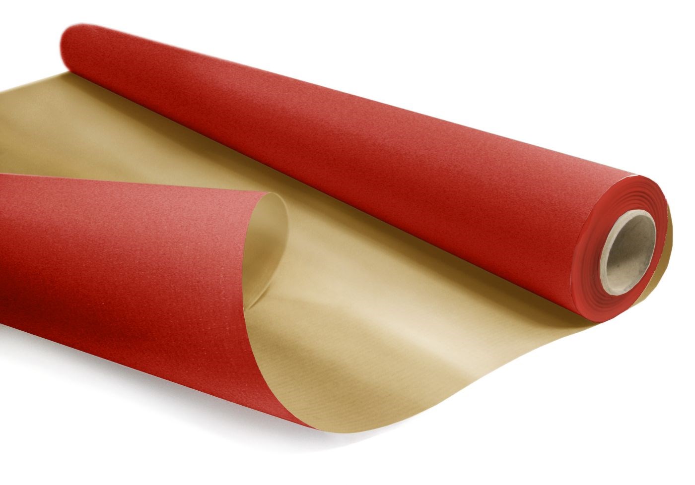 Papier pakowy KRAFT DUO METAL czerwono-złoty rolka 69 cm/50 m 60 g/m2