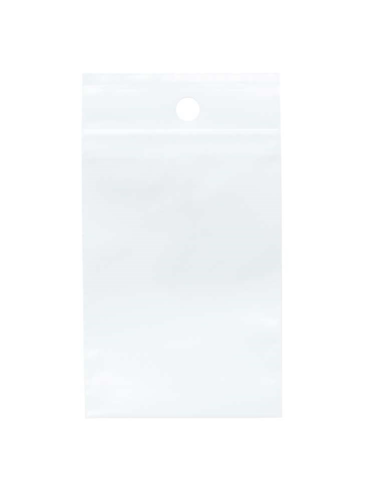 Torebki strunowe białe 40x60 mm 50um, woreczki na drobiazgi 50 szt.