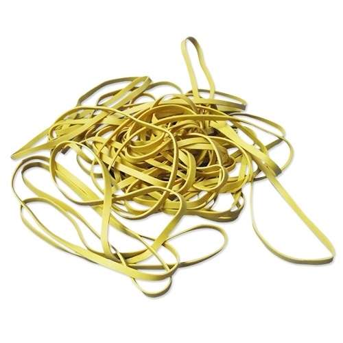 Gumki recepturki opaski kauczukowe 70x1,5x3,5 mm żółte 1000 g