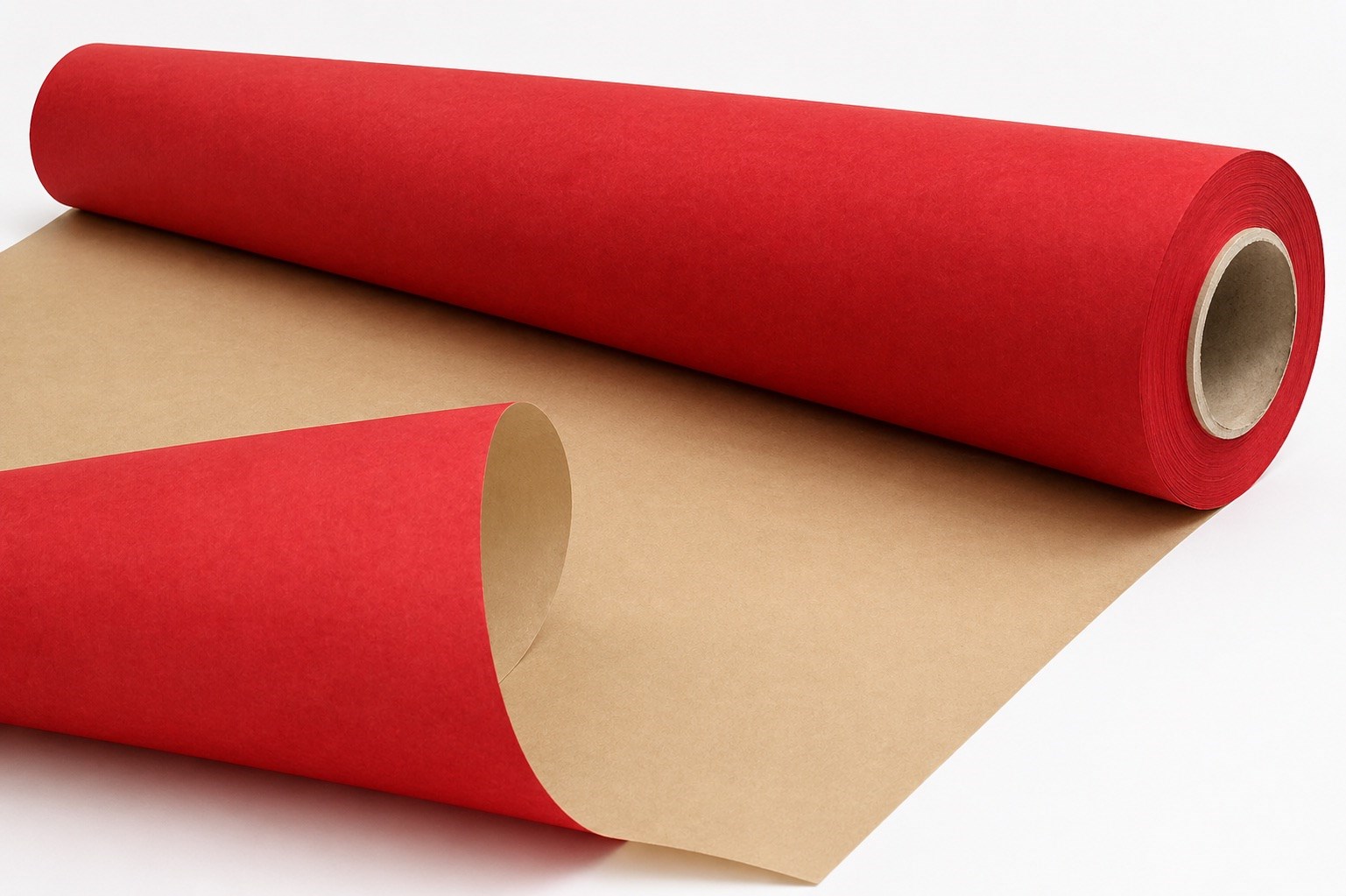 Papier KRAFT 60g Czerwony 79cm x 50m Papier Ozdobny Do Pakowania