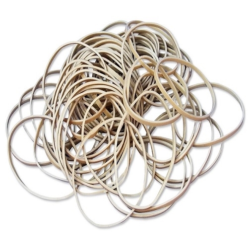 Gumki recepturki lateksowe naturalne 100 mm 1,3x4,0 mm 1kg