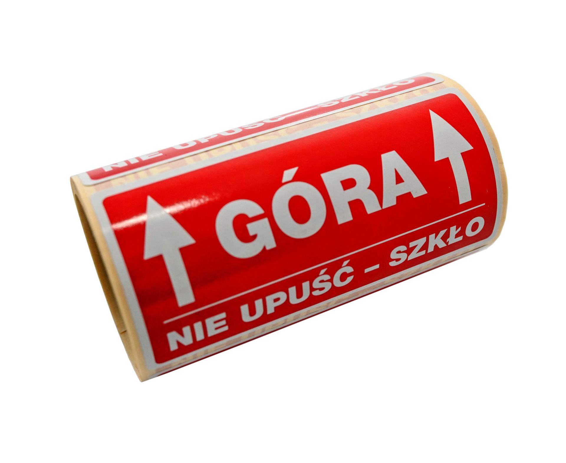 Naklejki ostrzegawcze GÓRA/NIE UPUŚCIĆ-SZKŁO 100x50 mm 100 szt.