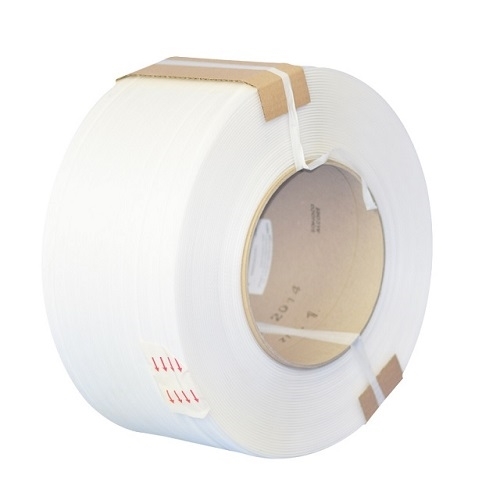Taśma PP spinająca do bandowania 14mm 0,50mm 2400m biała mocna