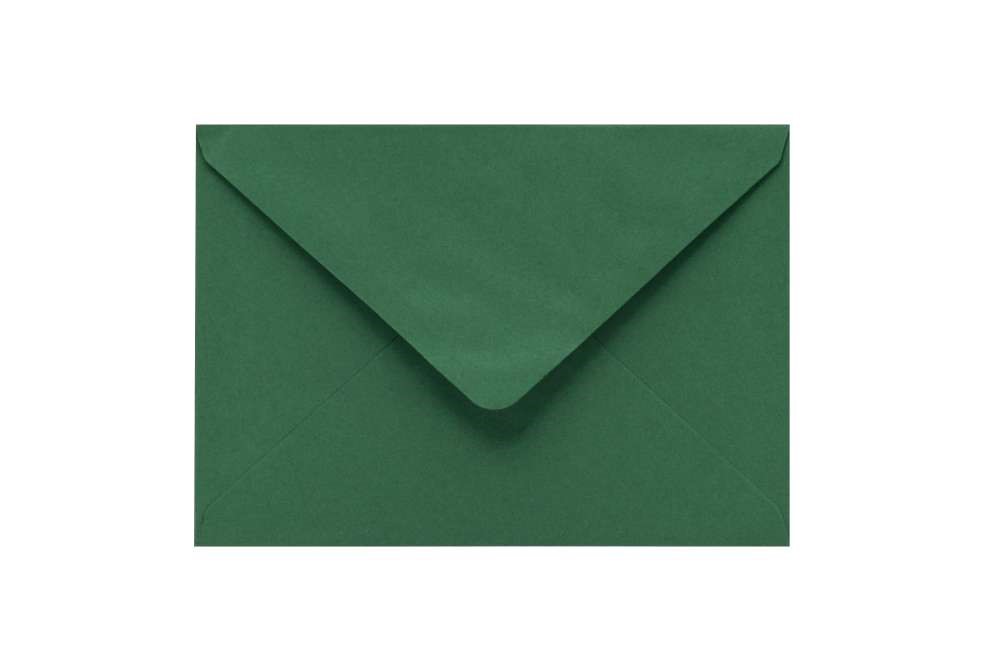 Koperty papierowe B6 ciemnozielone 120g na mokro 125x176 mm 50 szt