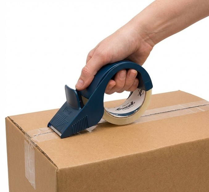 Dyspenser ręczny do taśmy pakowej Excell ET-089 50 mm granatowy