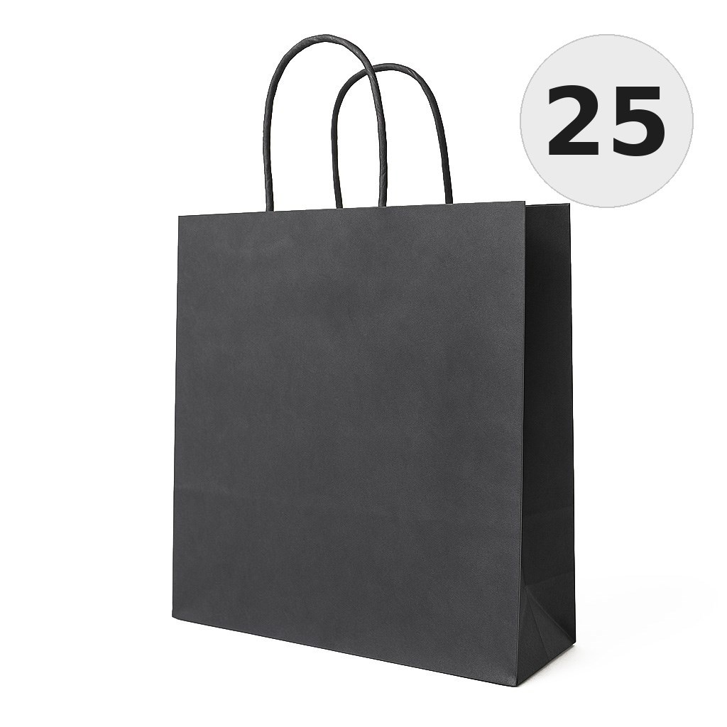 Torba 180x80x225 Ciemna Szara Papierowa Ozdobna Na Prezent 25 Sztuk