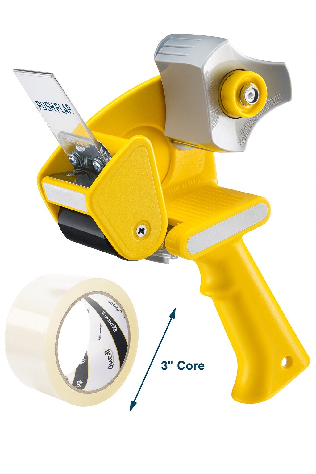 Dyspenser aplikator do taśmy pakowej 50 mm/76 mm żółty RT-82276