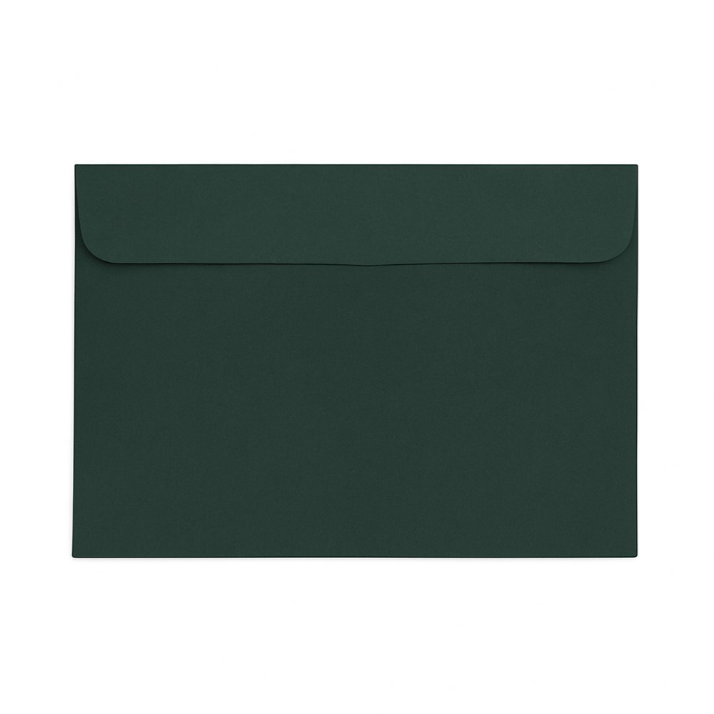 Koperty C6 HK Zieleń Butelkowa 120g 10 sztuk - Eleganckie Koperty
