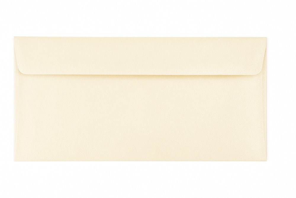 Koperty Ozdobne DL HK Kość Słoniowa 120g 50 sztuk - Eleganckie Koperty