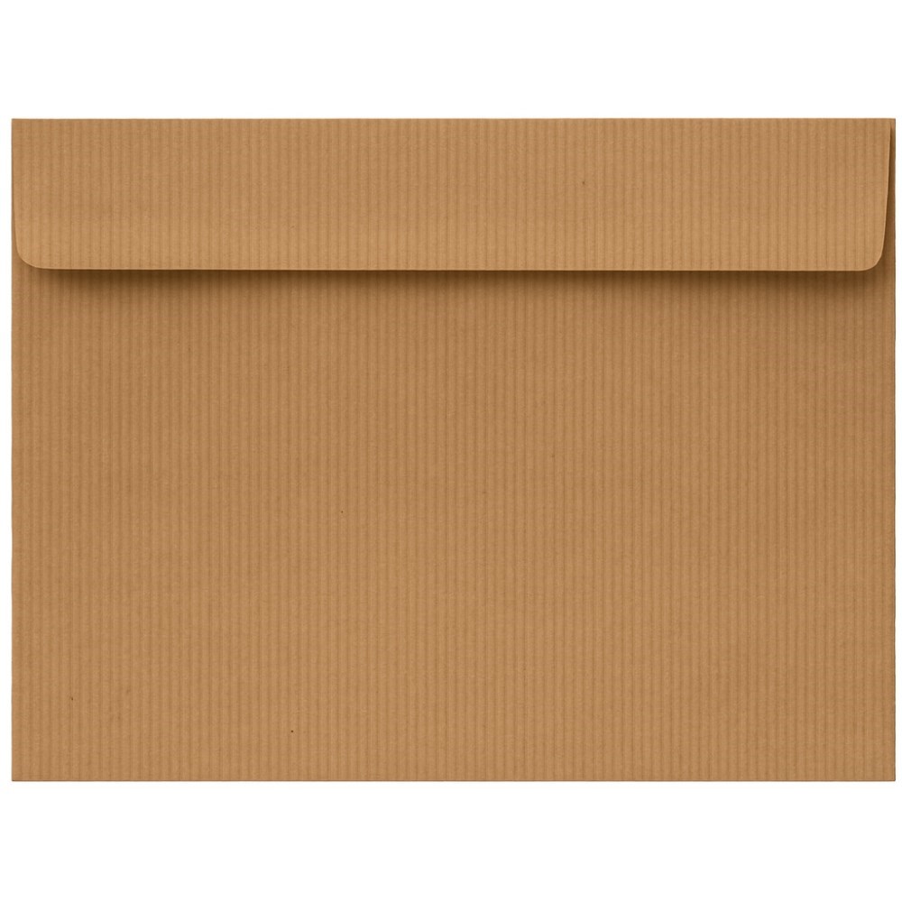 Koperty Ozdobne C5 HK Kraft Prążek 120g 50 sztuk - Ekologiczne Koperty