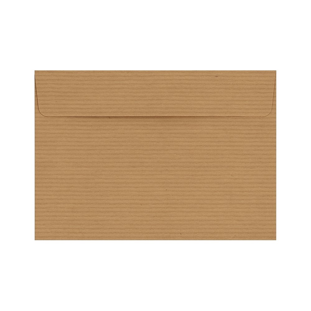 NeoEnvelope Koperty B6 na zaproszenia Kraft Prążek z paskiem klejącym, 120g, 50