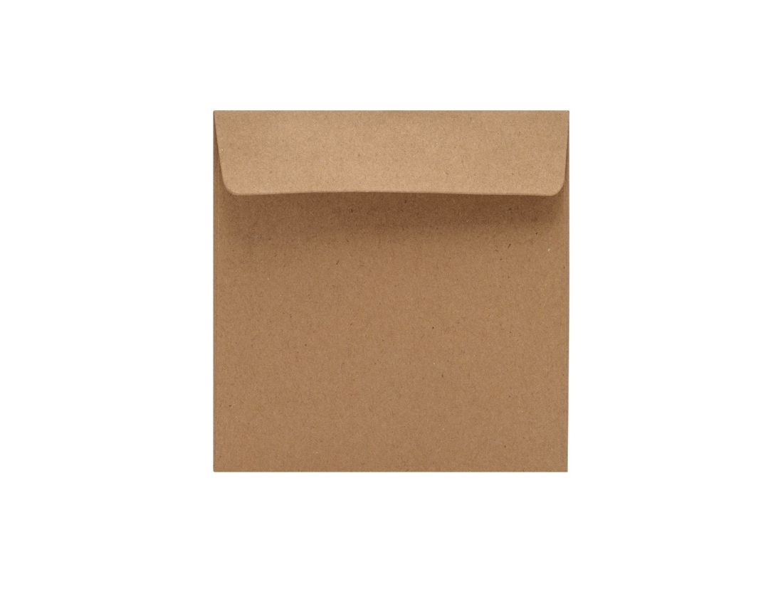 Koperty ozdobne kwadratowe K4 HK brązowe 120g 50 szt. 165x165 mm