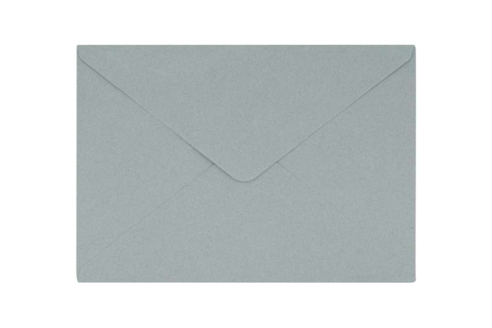 Koperty C5 ozdobne z papieru z recyklingu szare 120 g, 50 sztuk