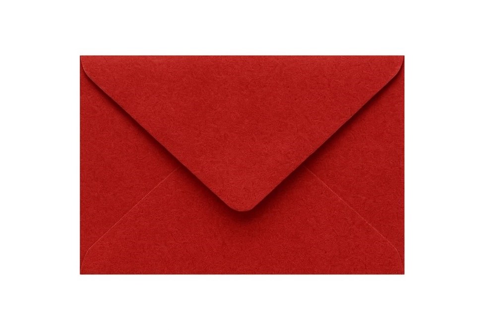 NeoEnvelope Koperty B6 Teksturowane Czerwone 120g 50 sztuk- Idealne na Zaproszenia