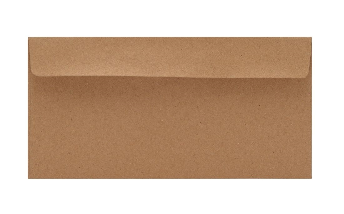 NeoEnvelope Koperty DL HK brązowe na zaproszenia samoprzylepne 120g 50 szt.