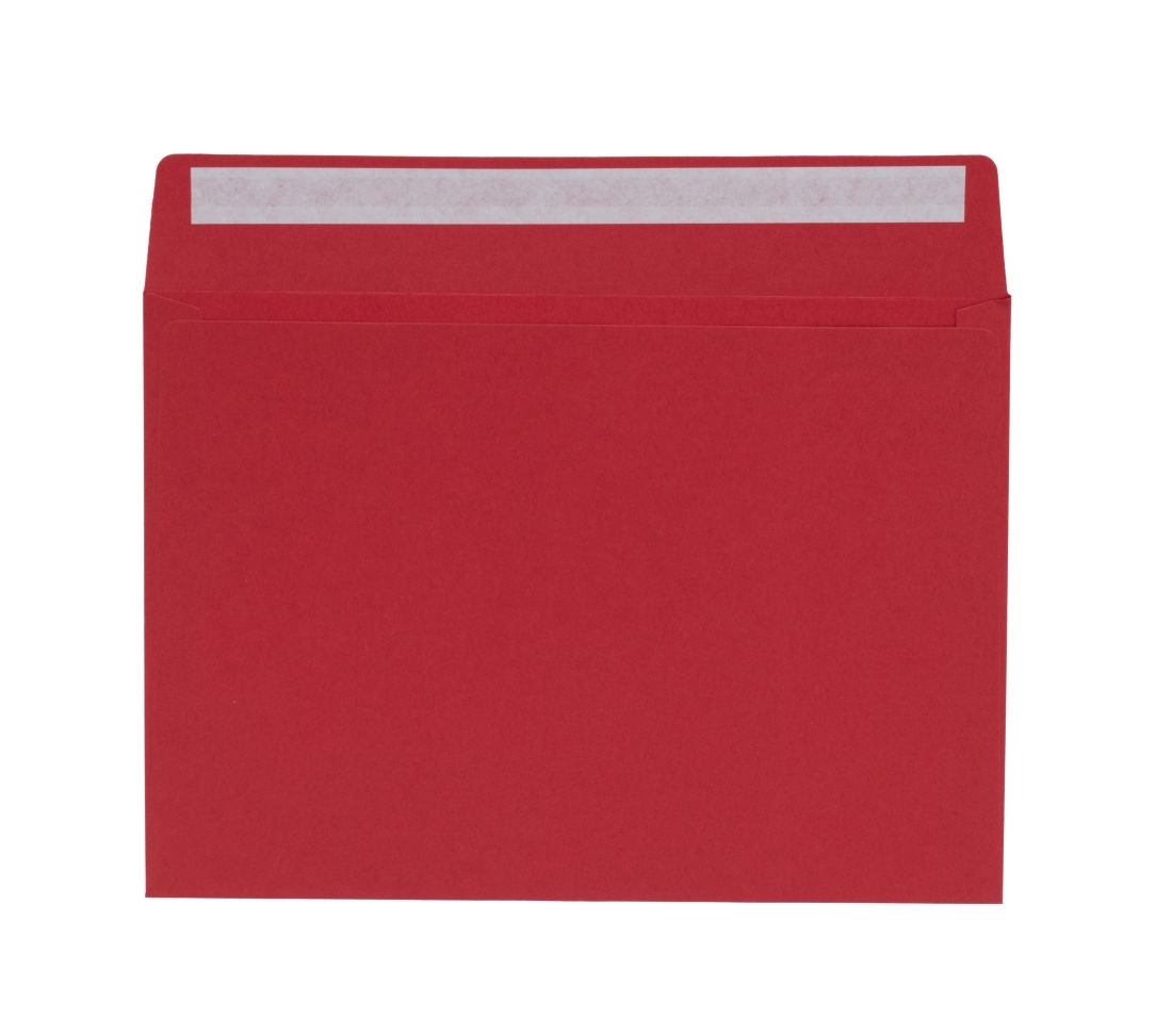 Ozdobne koperty C5 HK Galaxy Red 120g 50 sztuk do zaproszeń ślubnych