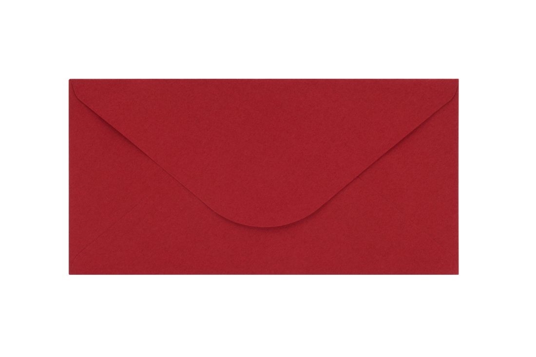 NeoEnvelope Koperty ozdobne DL na zaproszenia eleganckie Perłowy Czerwony 50 sztuk